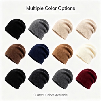 Slouchy Oversized Knit Winter Beanie Soft Stretch Custom Logo Hat